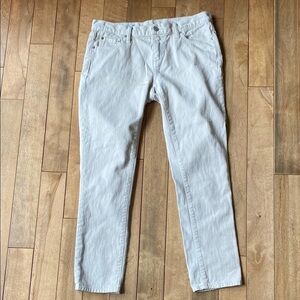 Gap Girlfriend Slim Fit Ankle Denim Jeans Cream Women’s Size 28 Inseam 27